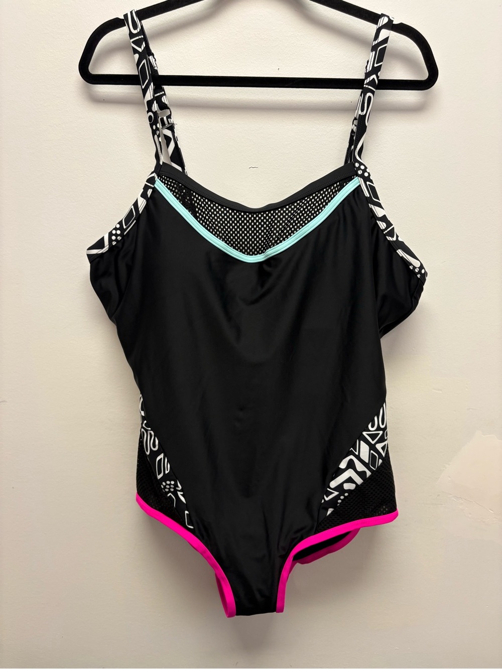New 🖤 Nola by Addition Elle Black One Piece Swimsuit Size 20 🖤